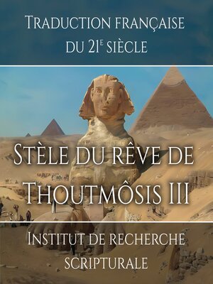 cover image of Stèle du rêve de Thoutmôsis IV